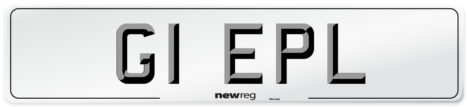 G1 EPL Number Plate from New Reg
